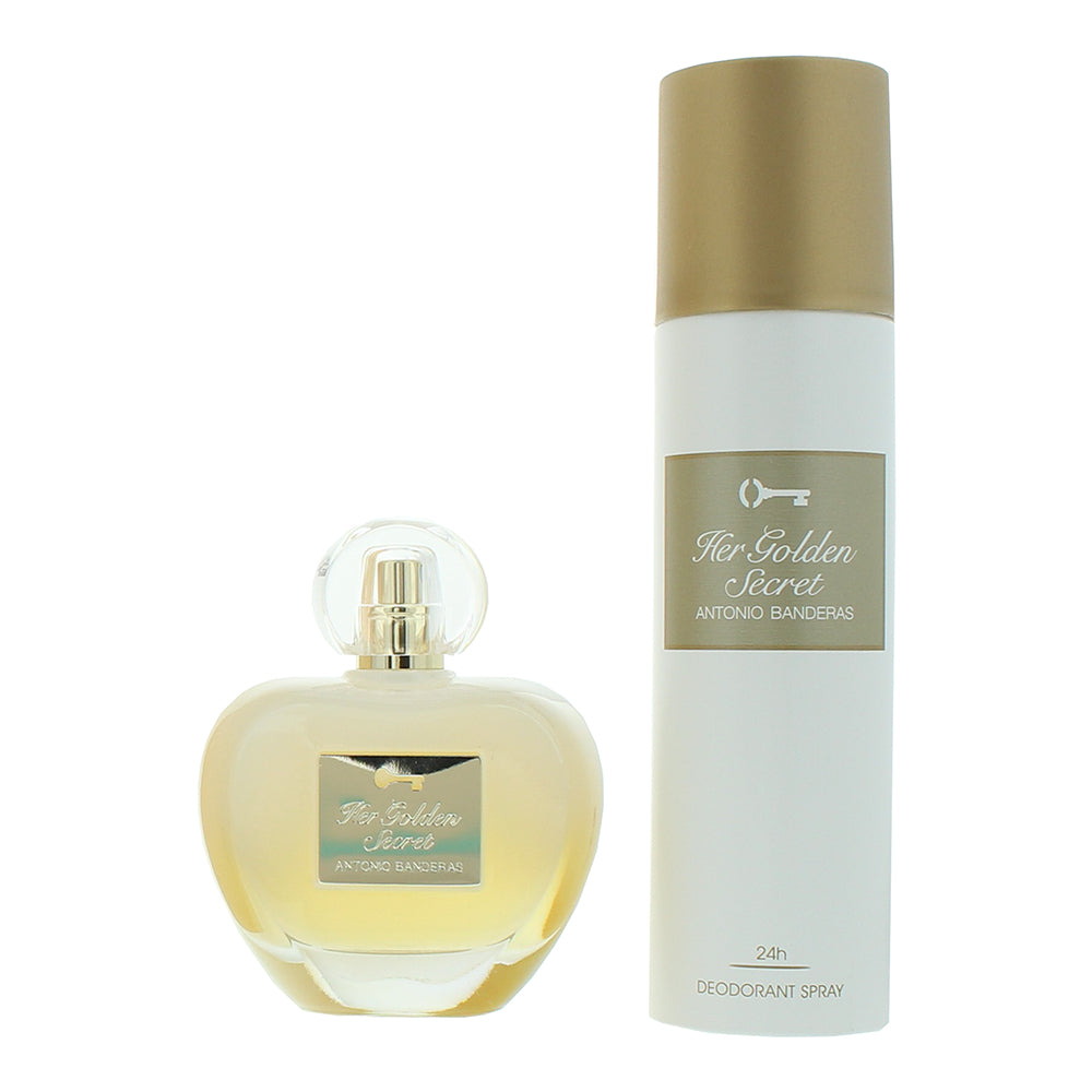 Antonio Banderas Her Golden Secret 2 Piece Gift Set: Eau de Toilette 80ml - Deod - Product