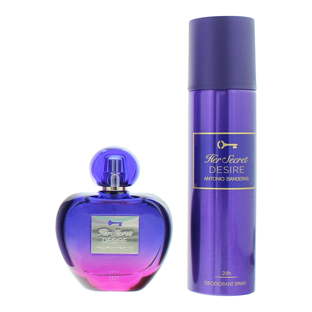 Antonio Banderas Her Secret Desire 2 Piece Gift Set: Eau de Toilette 80ml - Deod - Product