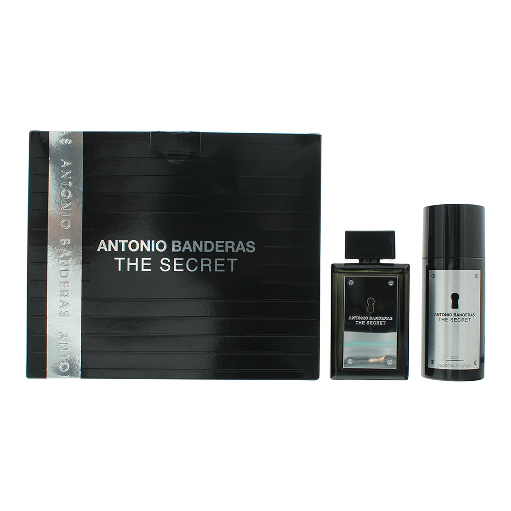 Antonio Banderas The Secret 2 Piece Gift Set: Eau de Toilette 100ml - Deodorant 