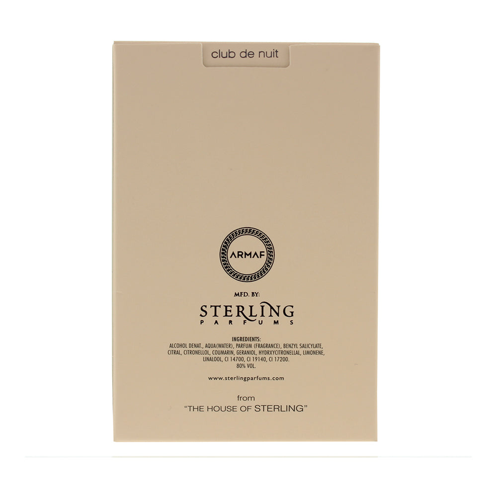 Armaf Club De Nuit Woman Eau de Parfum 30ml - Ingredients