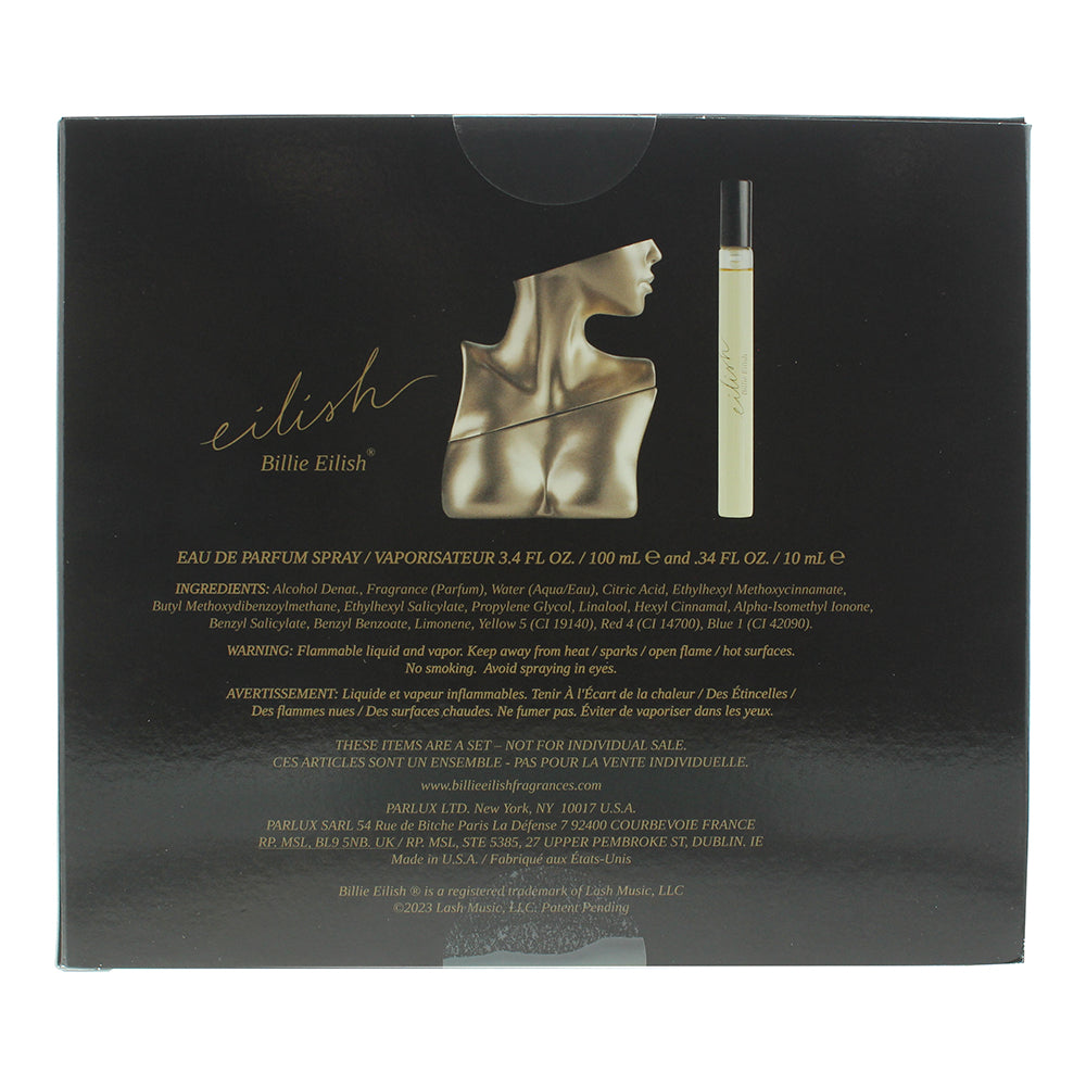 Billie Eilish Eilish 2 Piece Gift Set: Eau de Parfum 100ml - Eau de Parfum 10ml
