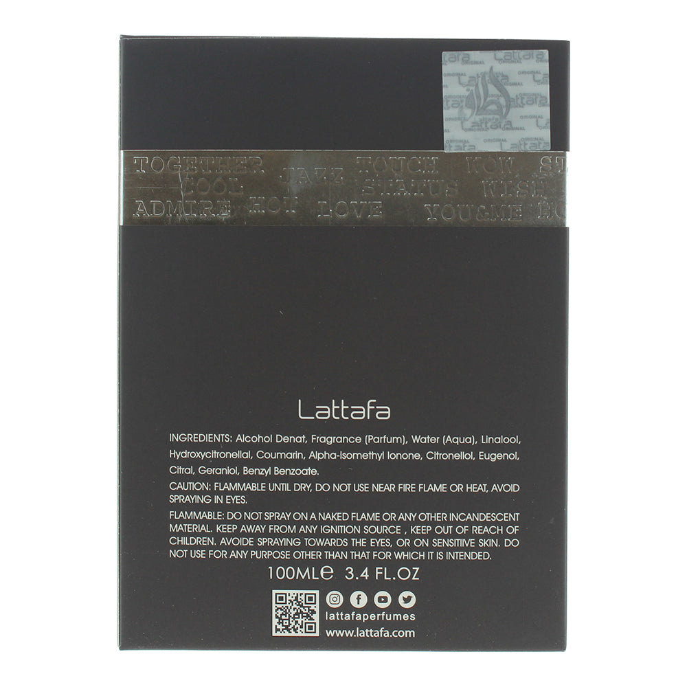 Lattafa Ramz Lattafa Silver Eau de Parfum 100ml - Ingredients