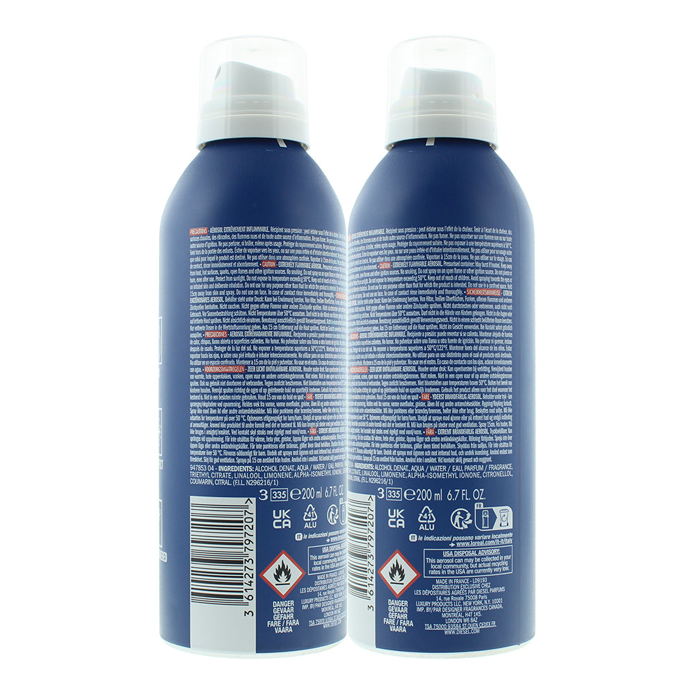 Diesel Only The Brave Body Spray 200ml