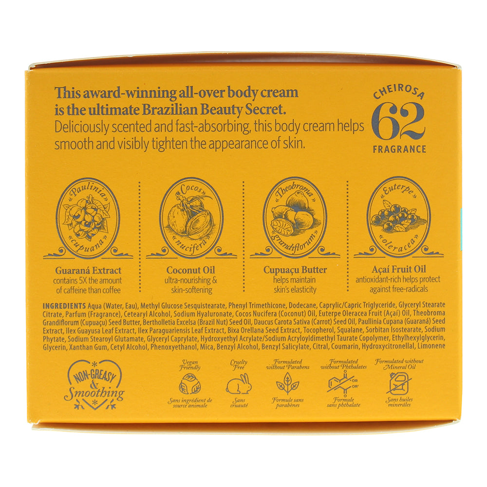 Sol De Janeiro Brazilian Bum Bum Body Cream 240ml - Ingredients