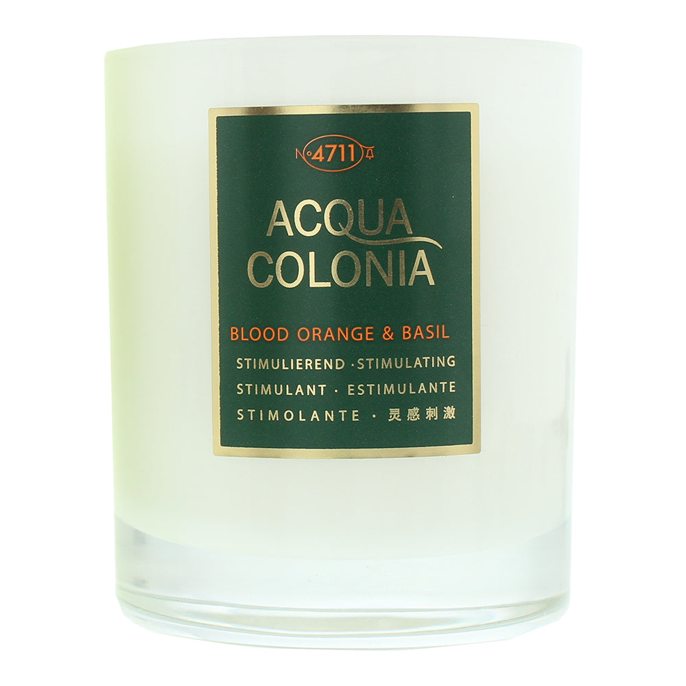 4711 Acqua Colonia Blood Orange & Basil Candle 180g - Product