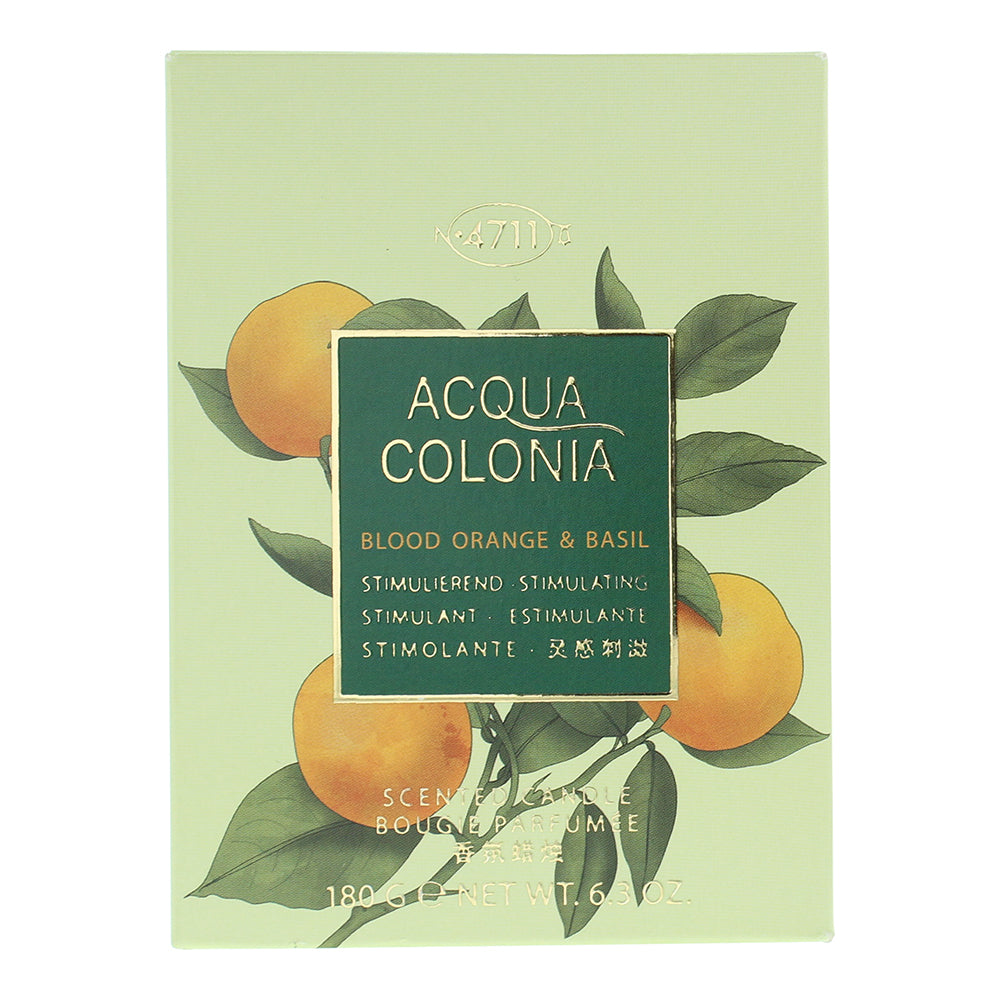4711 Acqua Colonia Blood Orange & Basil Candle 180g - Box