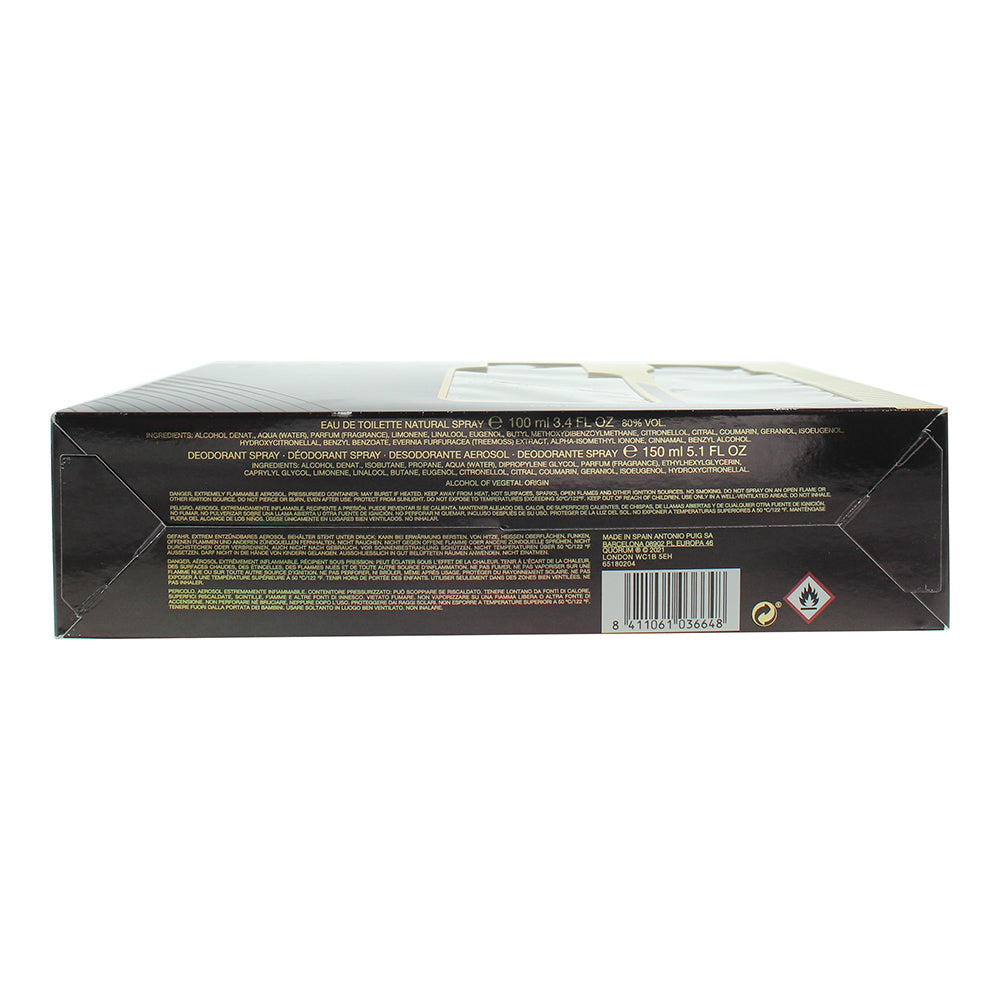 Puig Quorum 2 Piece Gift Set: Eau de Toilette 100ml - Deodorant Spray 150ml