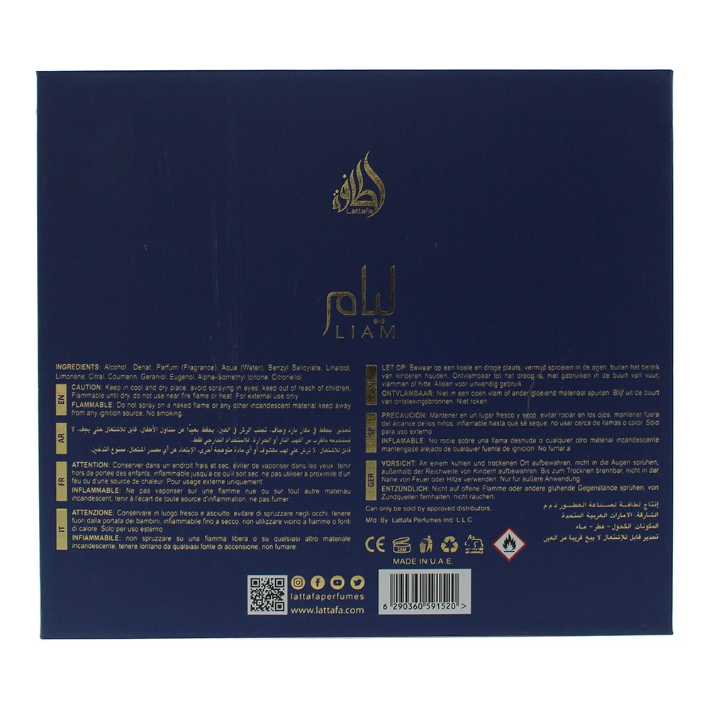 Lattafa Liam Blue Shine Eau de Parfum 100ml