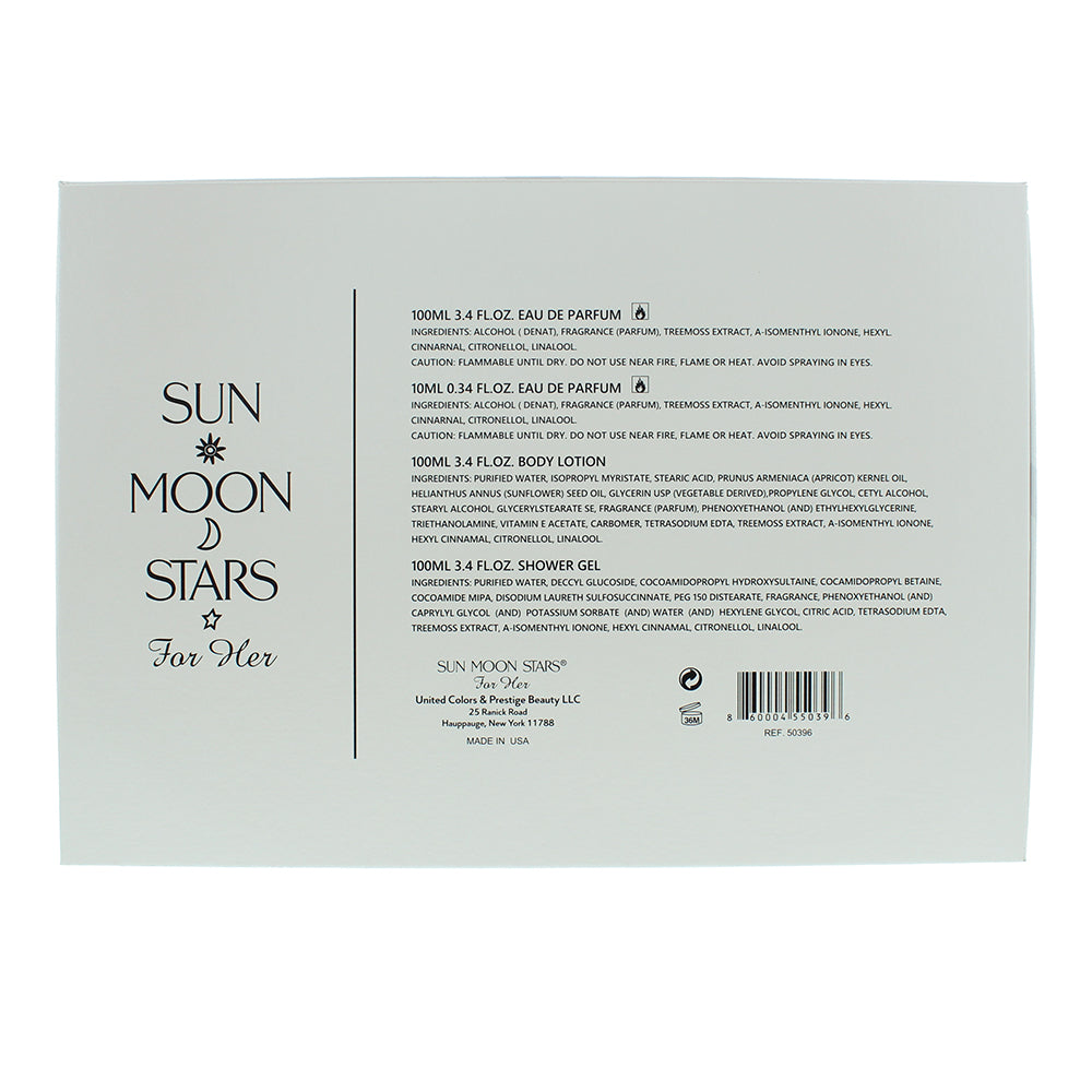 Sun Moon Stars By United Colors & Prestige Beauty 4 Piece Gift Set: Eau de Parfu