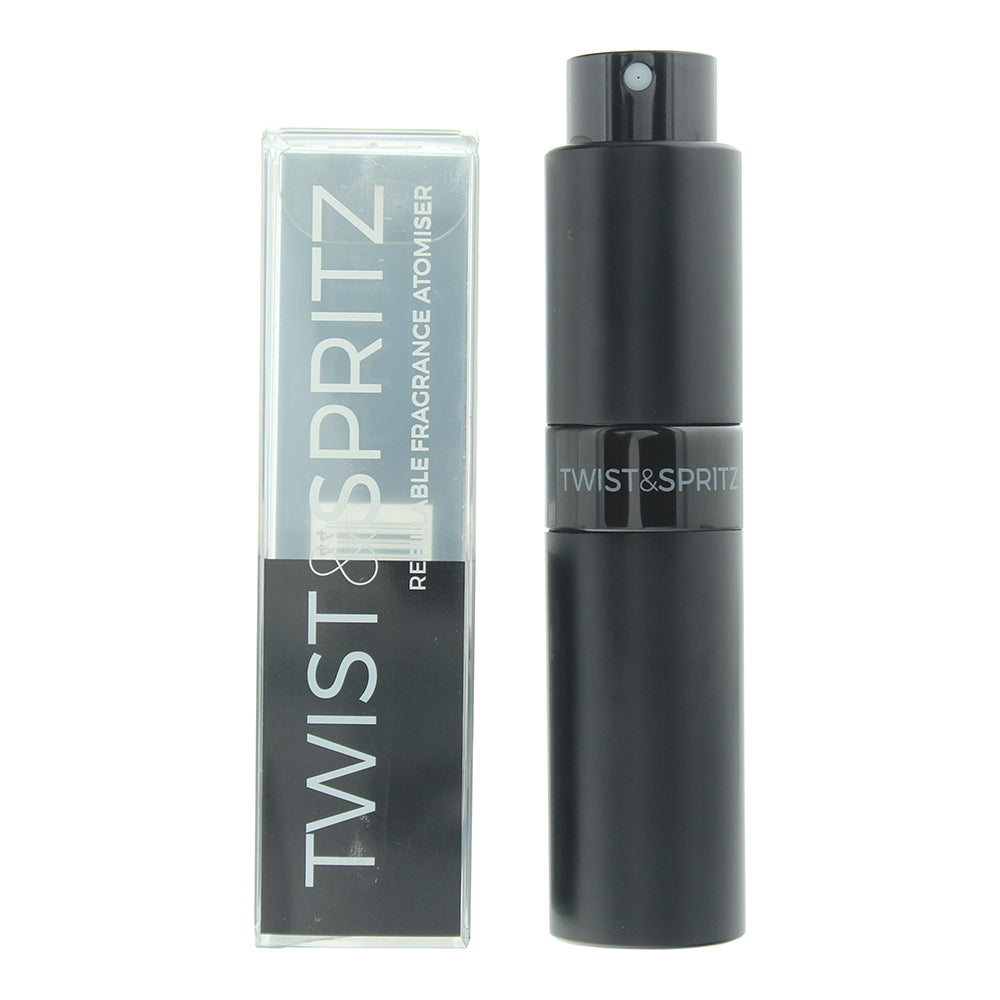 Twist & Spritz Atomiser Refilable Black Spray 8ml