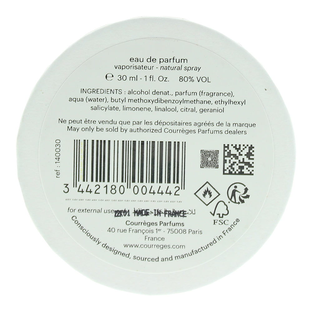 Courrèges Seconde Peau Eau de Parfum 30ml