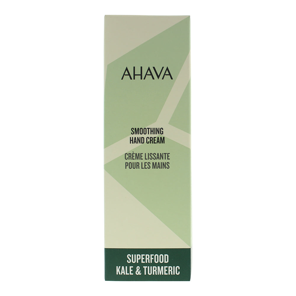Ahava Superfood Kale & Turmeric Smoothing Hand Cream 100ml - Box