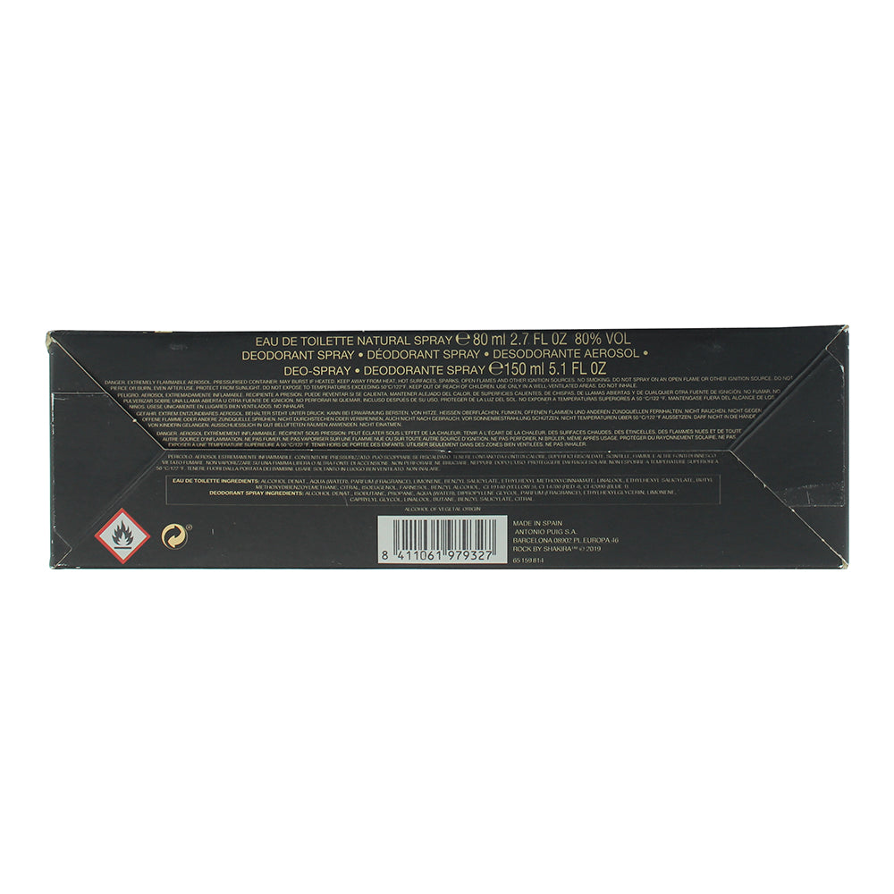 Shakira Rock! 2 Piece Gift Set: Eau de Toilette 80ml - Deodorant Spray 150ml