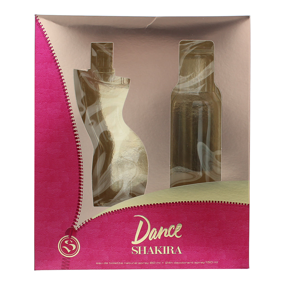 Shakira Dance 2 Piece Gift Set: Eau de Toilette 80ml - Deodorant Spray 150ml - Box
