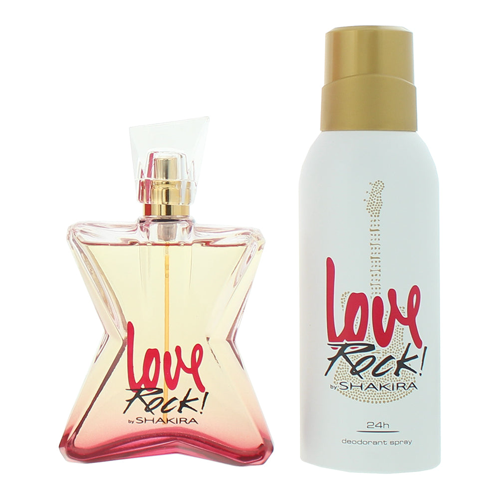 Shakira Love Rock! 2 Piece Gift Set: Eau de Toilette 80ml - Deodorant Spray 150m - Product