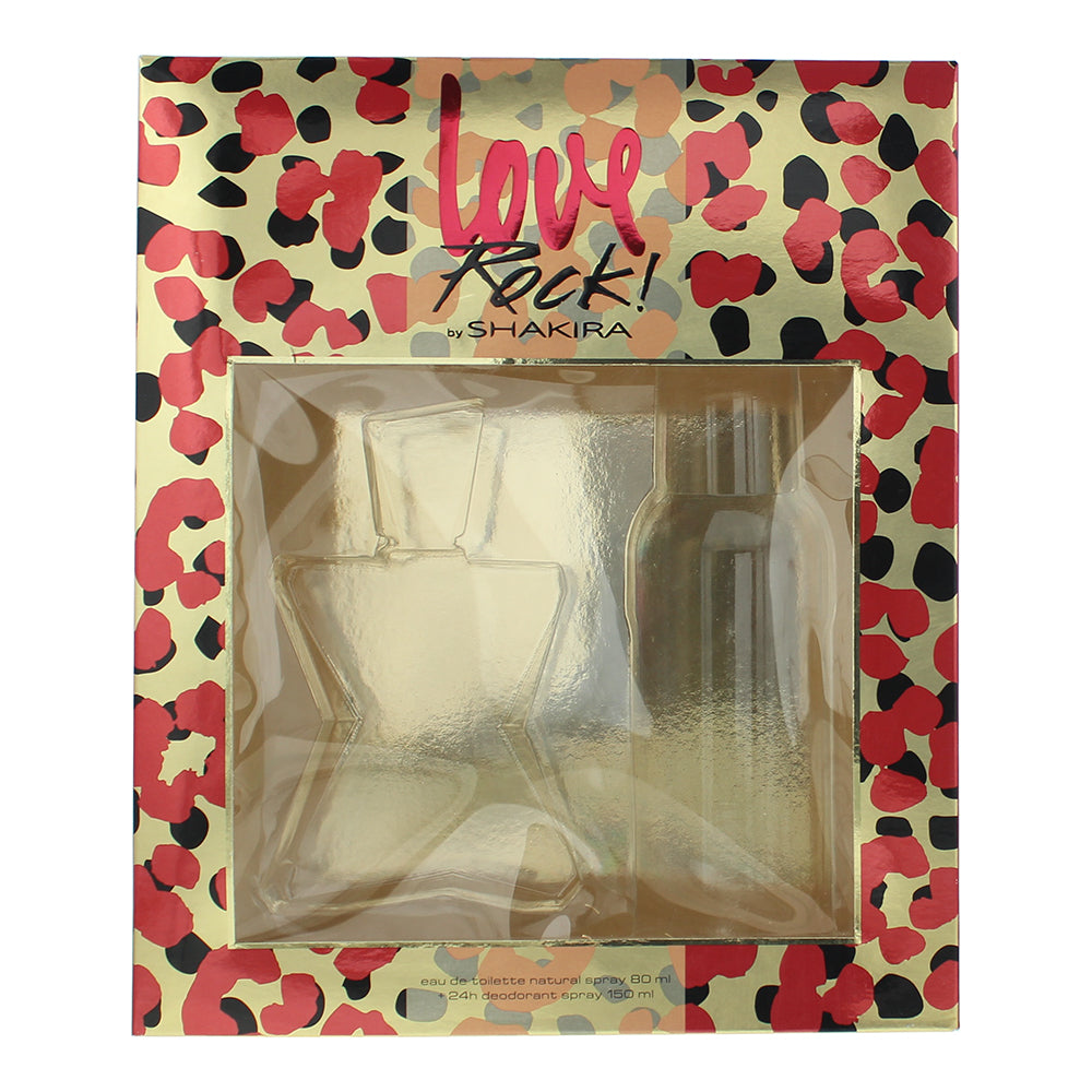 Shakira Love Rock! 2 Piece Gift Set: Eau de Toilette 80ml - Deodorant Spray 150m