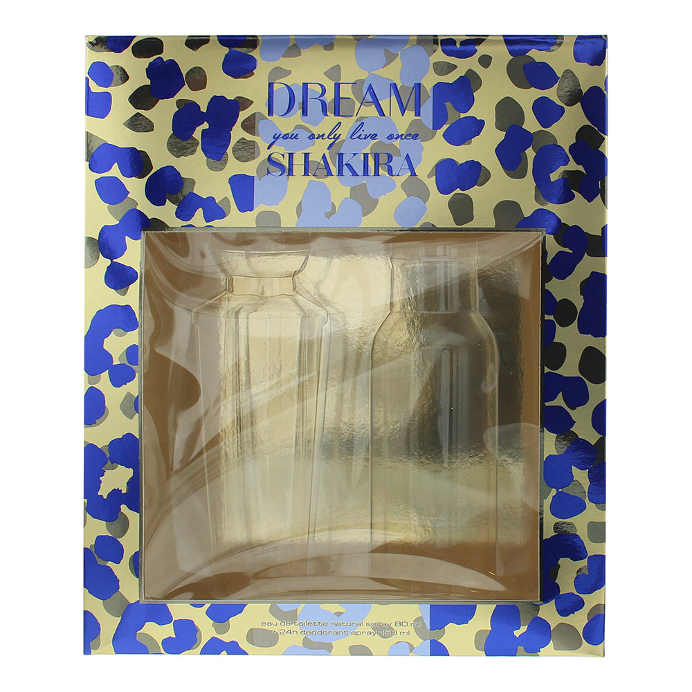 Shakira Dream You Only Live Once 2 Piece Gift Set: Eau de Toilette 80ml - Deodor - Box