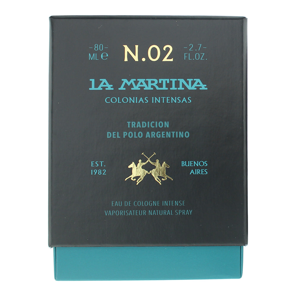 La Martina Blue Gardenia Intense Eau de Cologne 80ml - Box