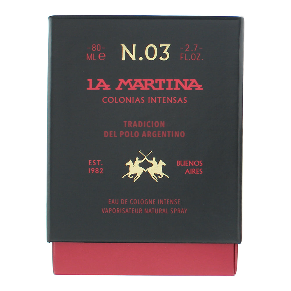 La Martina Nude Amber Intense Eau de Cologne 80ml - Box