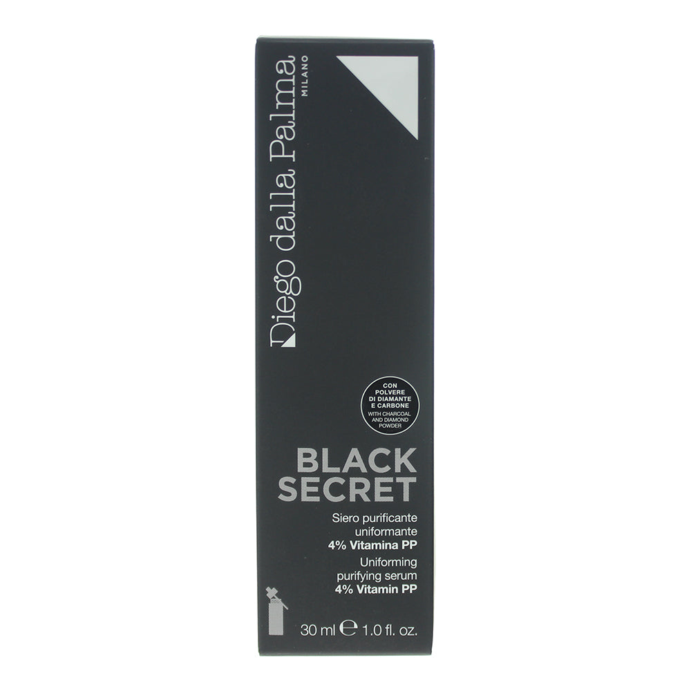 Diego Dalla Palma Black Secret Uniforming Purifying Serum 30ml - Box