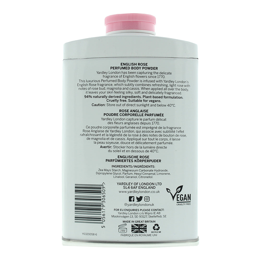 Yardley English Rose Perfumed Body Powder 200g