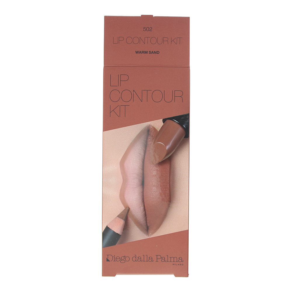 Diego Dalla Palma Lip Contour Kit Warm Sand 502 2 Piece Gift Set: Lipstick 4ml - - Box