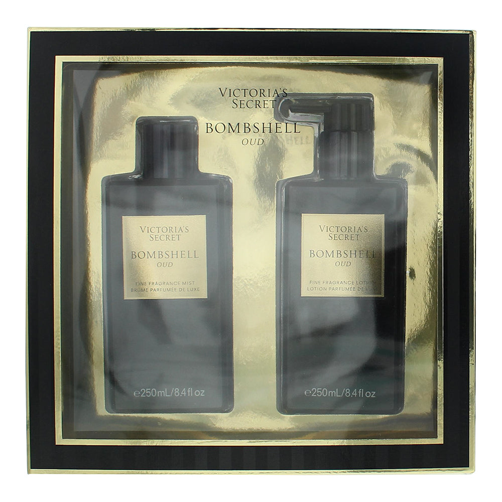 Victoria's Secret Bombshell Oud 5 Piece Gift Set: Eau de Parfum 100ml - Eau de P - Box