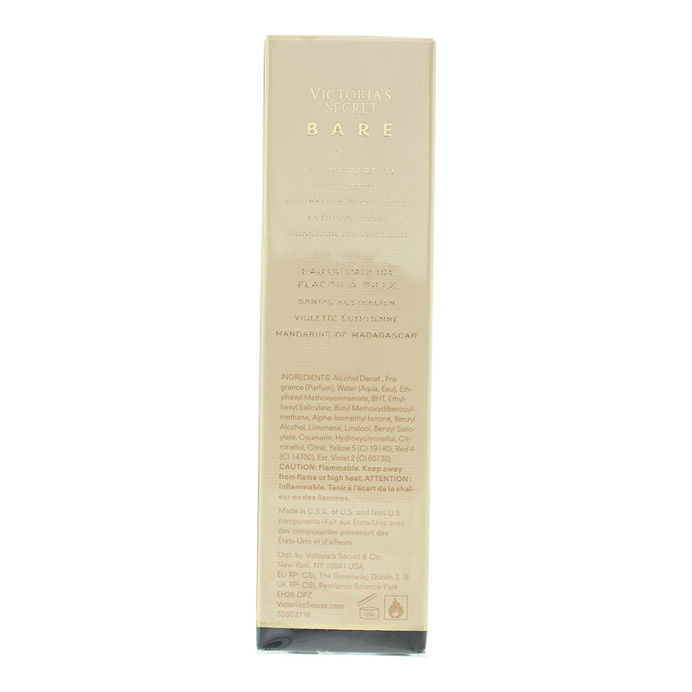 Victoria's Secret Bare Rollerball Eau de Parfum 7ml - Ingredients
