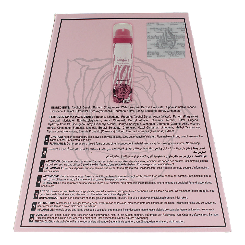 Lattafa Washwasha 2 Piece Gift Set: Eau de Parfum 100ml - Deodorant Spray 50ml