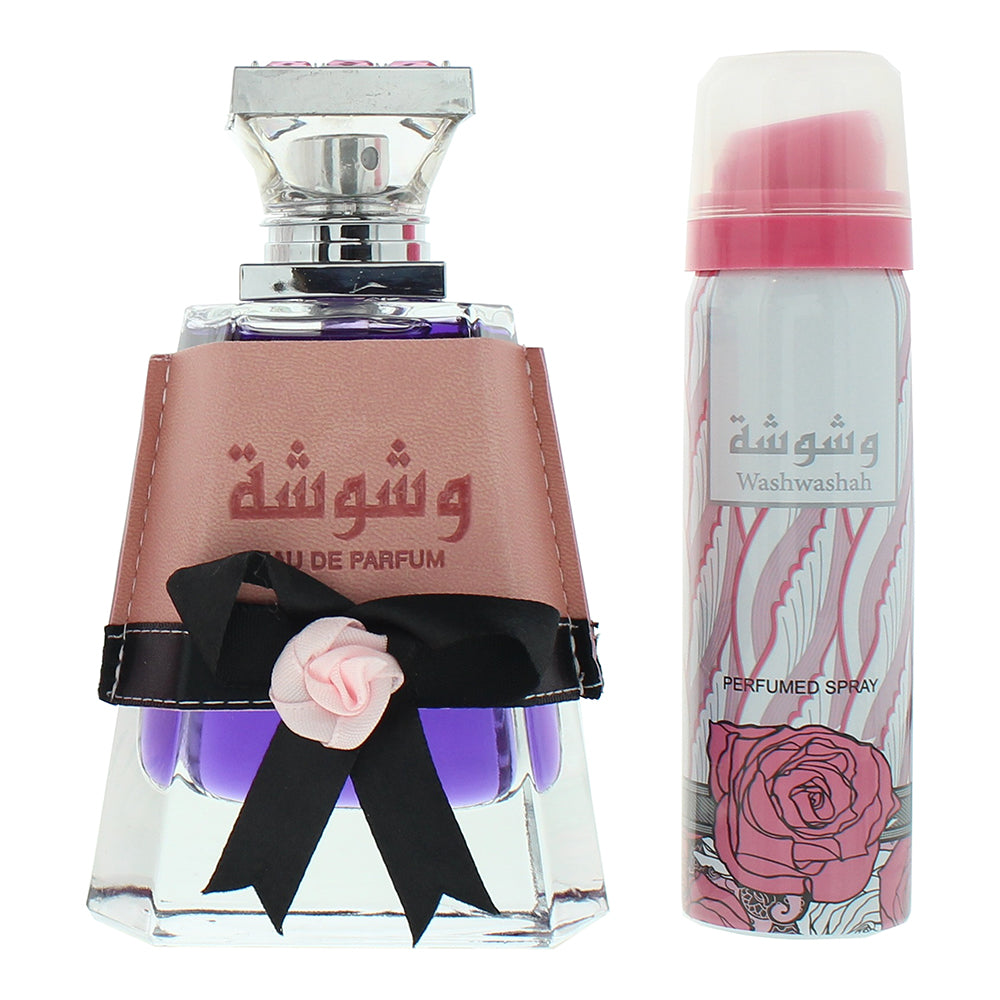 Lattafa Washwasha 2 Piece Gift Set: Eau de Parfum 100ml - Deodorant Spray 50ml - Product