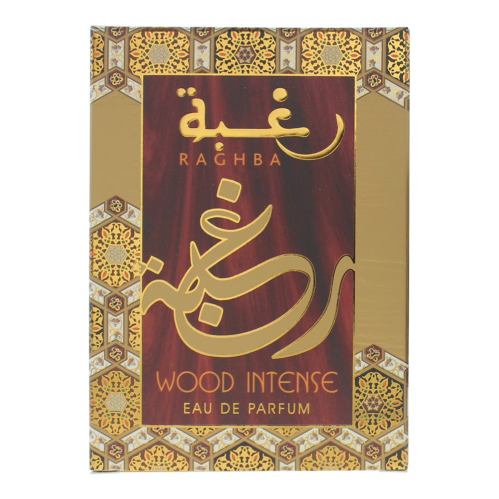 Lattafa Raghba Wood Intense Eau de Parfum 100ml - Box