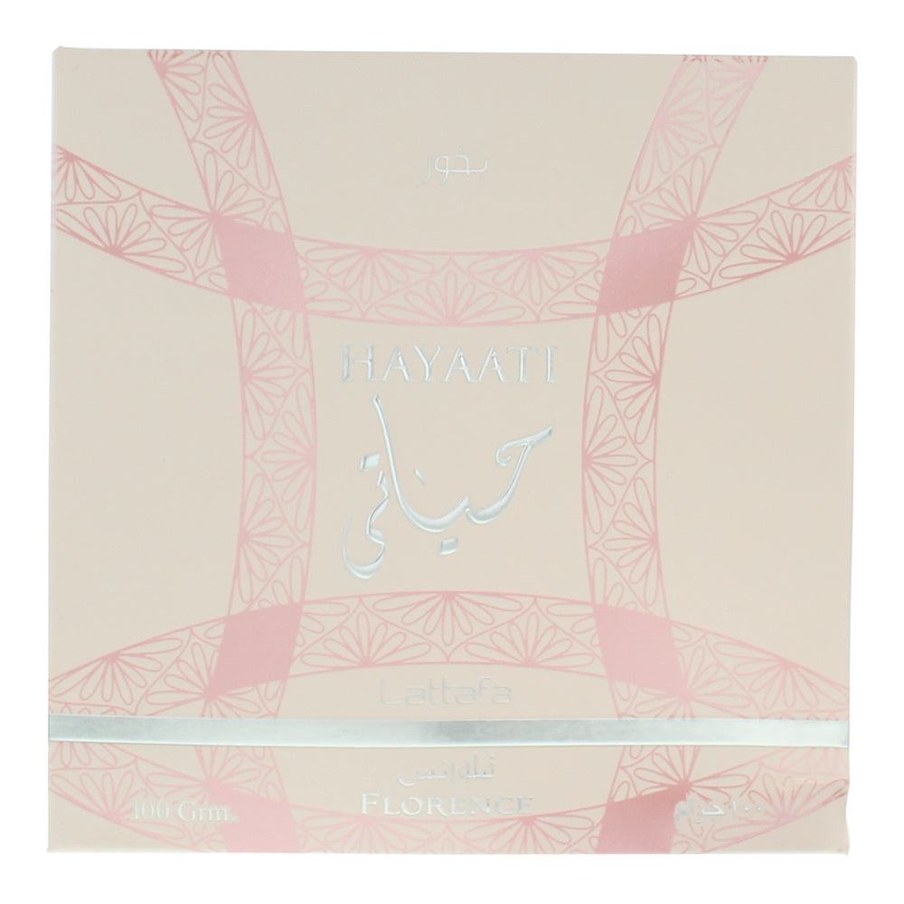 Lattafa Hayaati Florence Bukhoor Incense 100g - Box