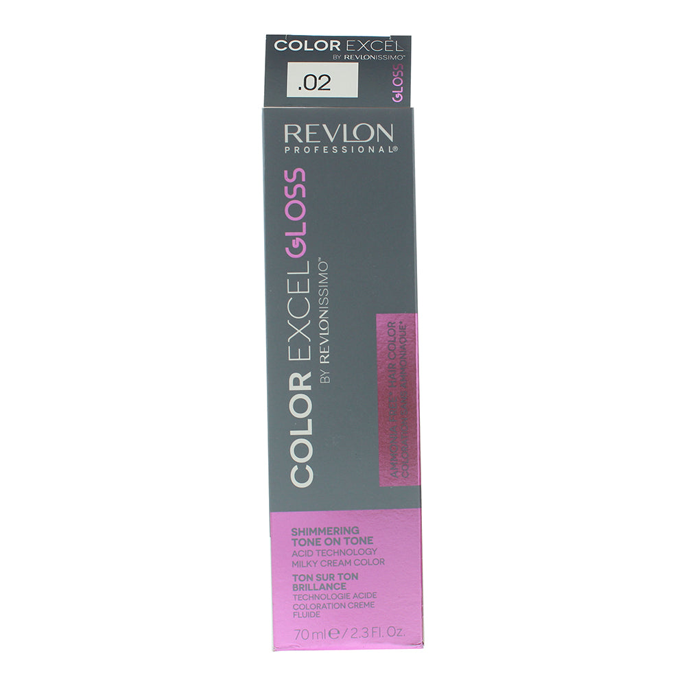 Revlon Color Excel Gloss .02 Anti-Yellow Hair Colour 70ml  - Box