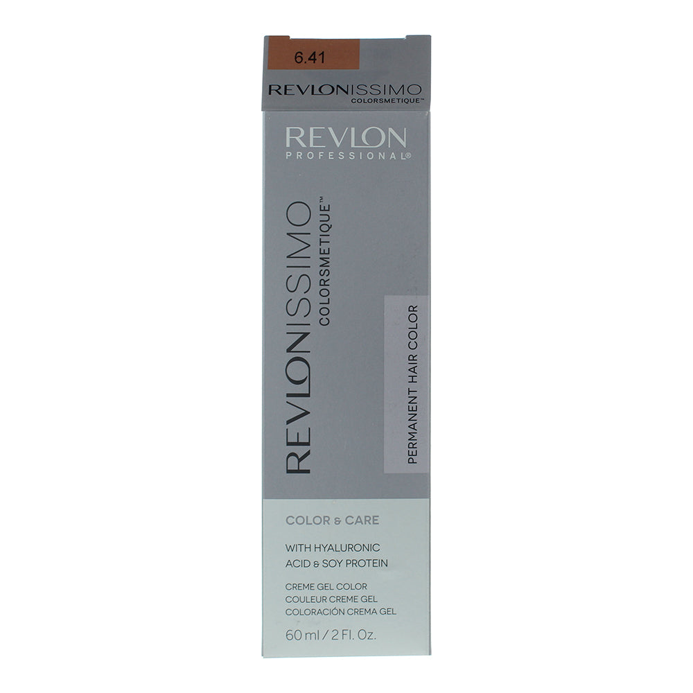 Revlon Revlonissimo Colorsmetique 6.41 Dark Chestnut Blonde Hair Colour 60ml - Box