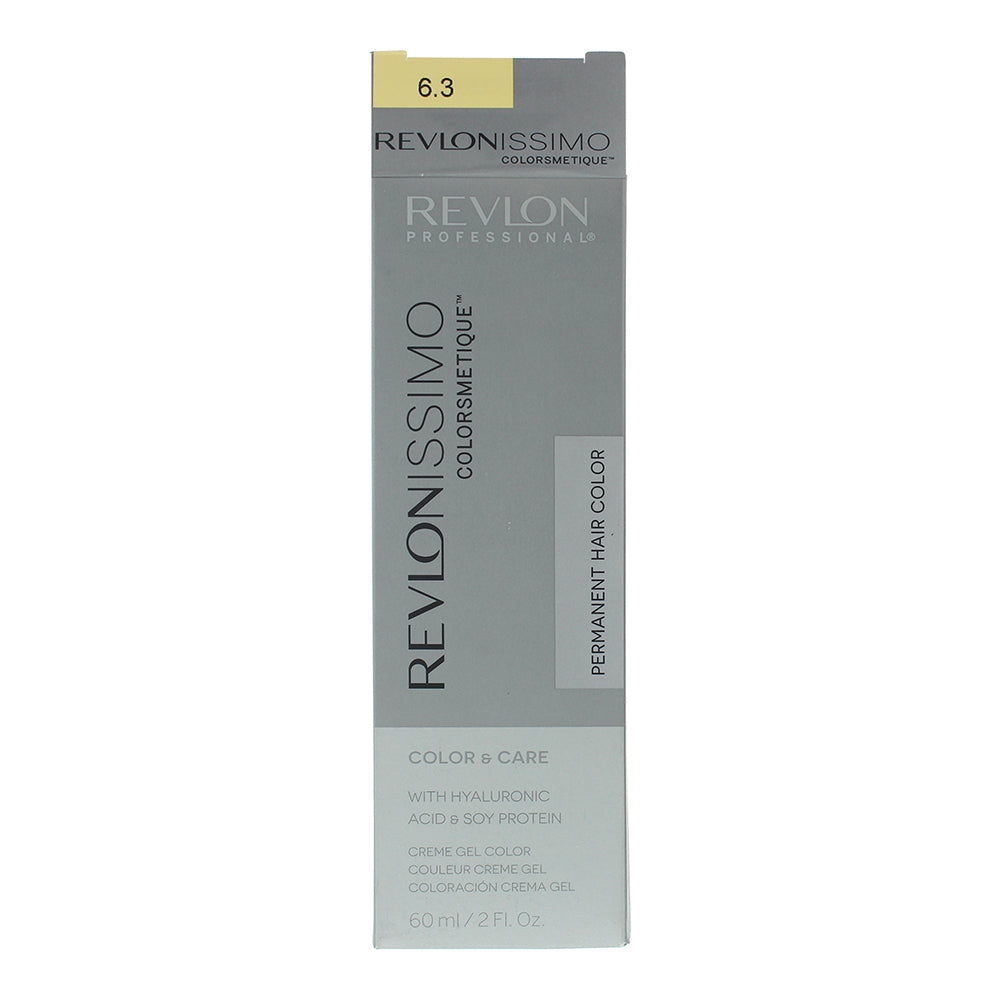 Revlon Revlonissimo Colorsmetique 6.3 Dark Golden Blonde Hair Colour 60ml - Box