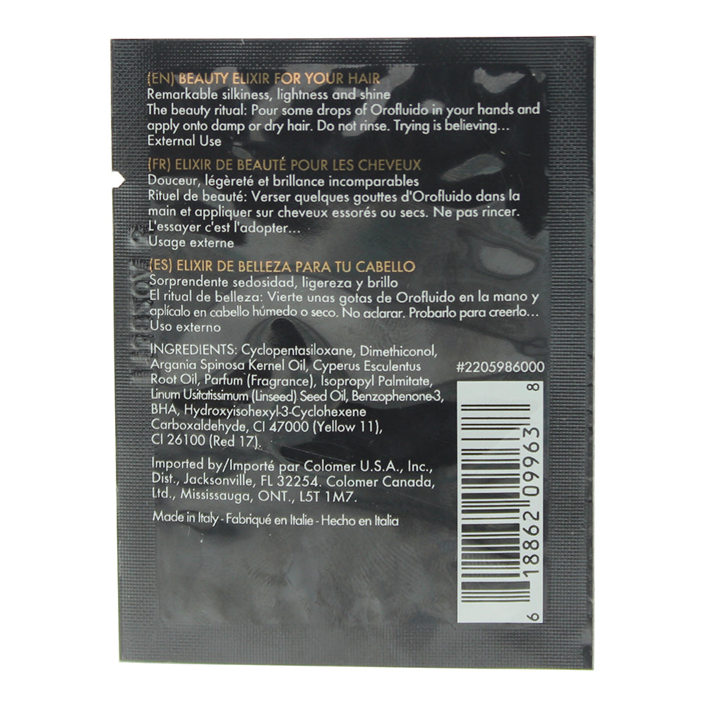 Orofluido Beauty Elixir Hair Oil 3ml