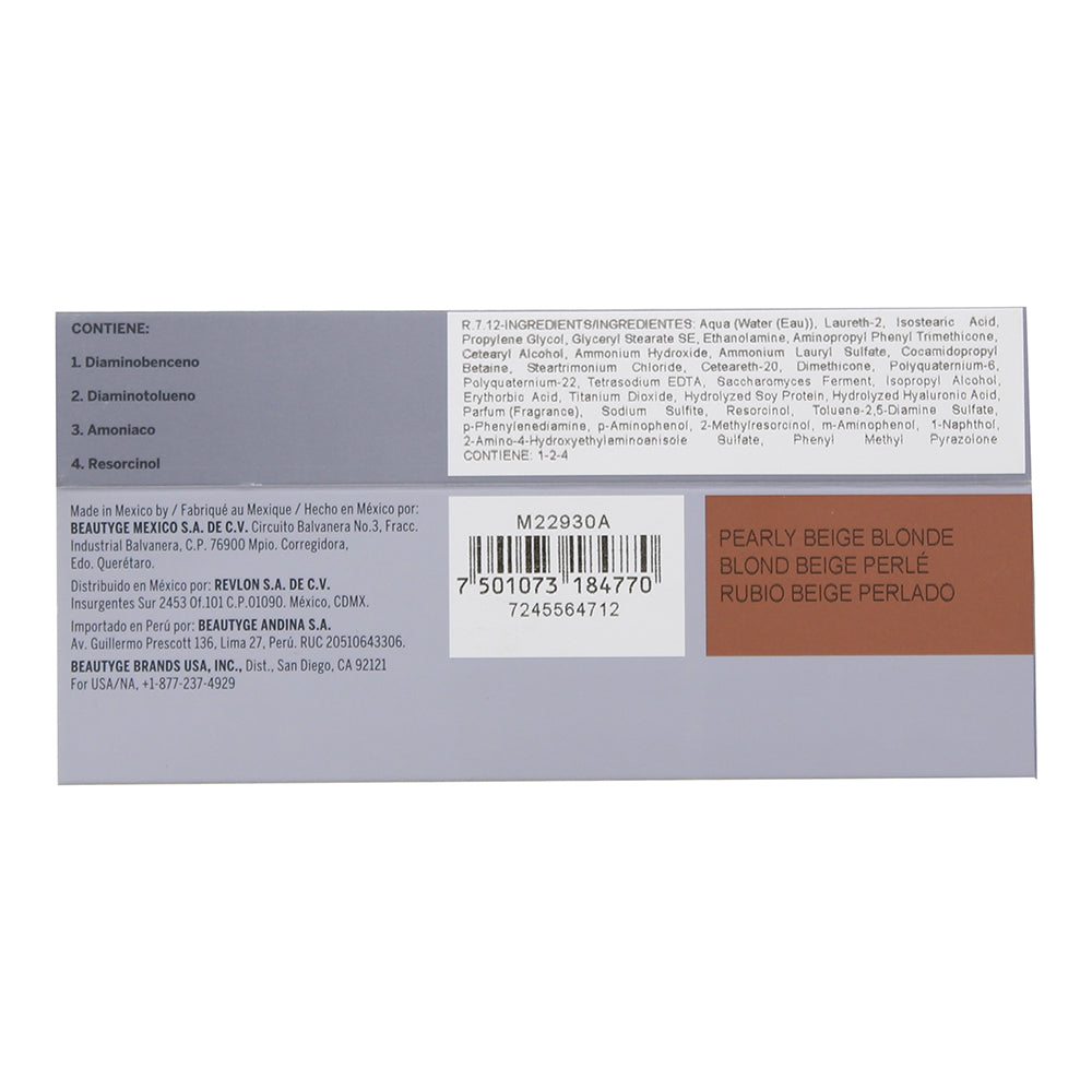 Revlon Revlonissimo Colorsmetique 7.12 Pearly Beige Blonde Hair Colour 60ml
