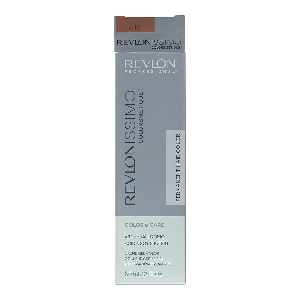 Revlon Revlonissimo Colorsmetique 7.12 Pearly Beige Blonde Hair Colour 60ml - Box
