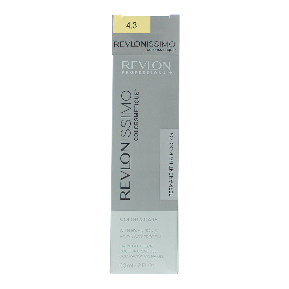 Revlon Revlonissimo Colorsmetique 4.3 Medium Golden Brown Hair Colour 60ml - Box
