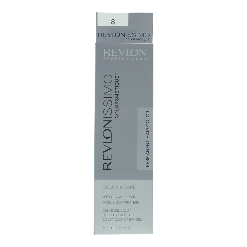 Revlon Revlonissimo Colorsmetique 8 Light Blonde Hair Colour 60ml - Box