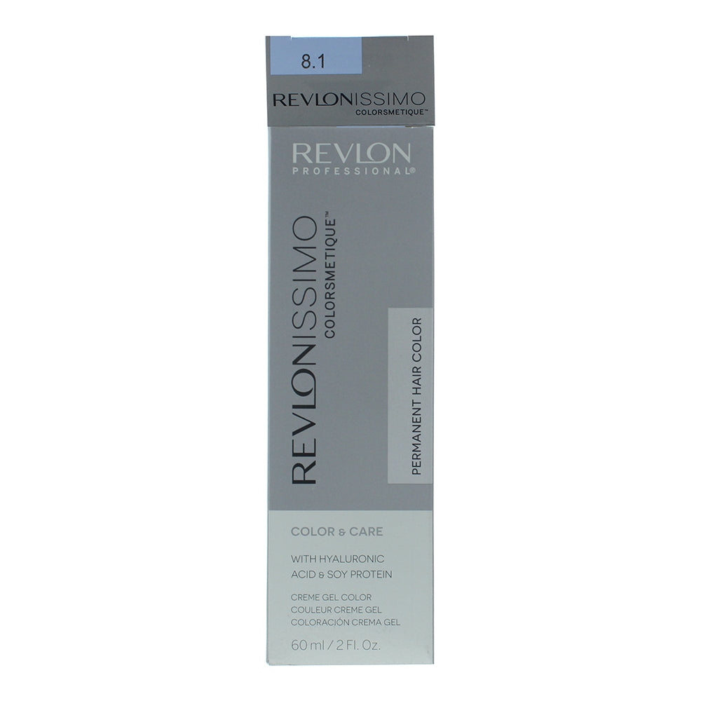 Revlon Revlonissimo Colorsmetique 8.1 Light Ash Blonde Hair Colour 60ml - Box