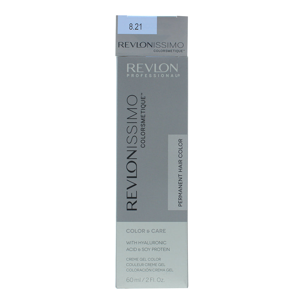 Revlon Revlonissimo Colorsmetique 8.21 Light Iridescent Ash Blonde Hair Colour 6 - Box