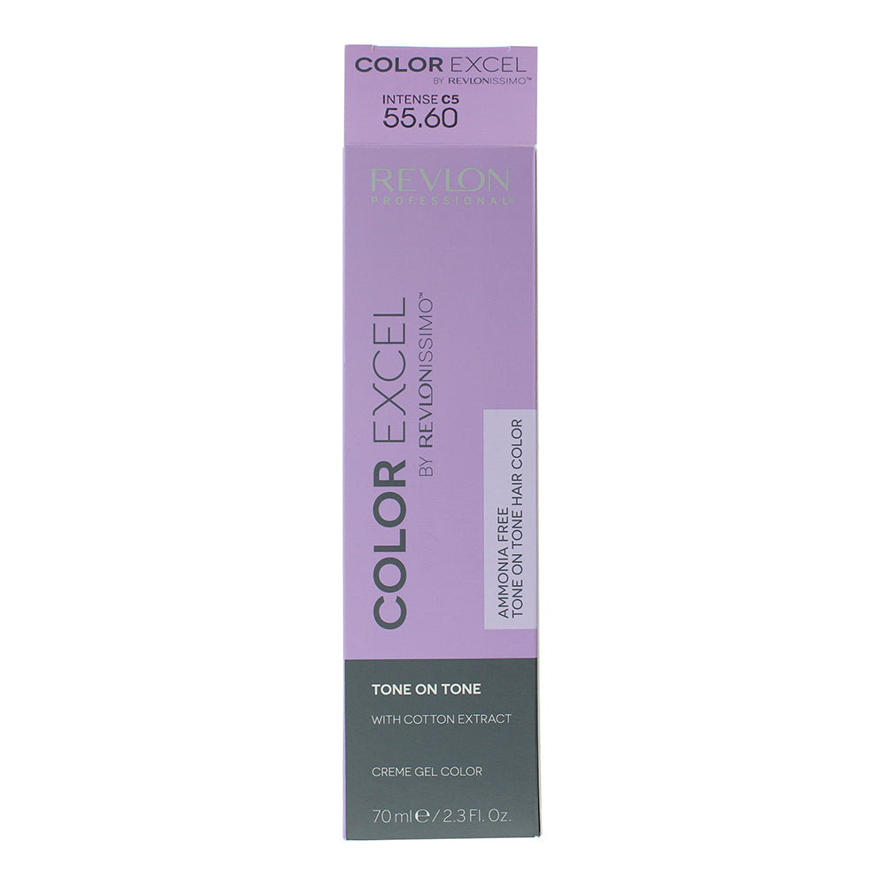 Revlon Color Excel 55.60 Intense Dark Red Hair Colour 70ml - Box