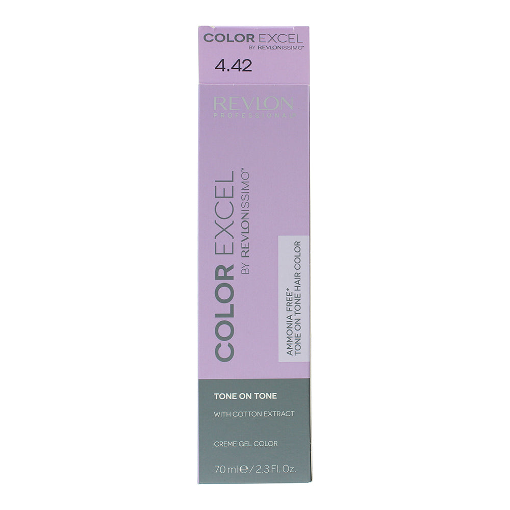 Revlon Color Excel 4.42 Medium Chestnut Iridescent Brown Hair Colour 70ml - Box