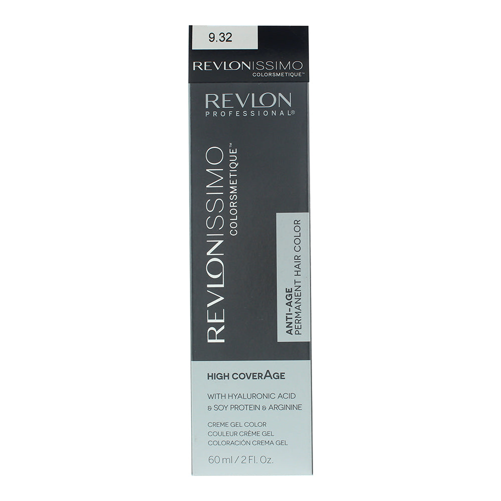 Revlon Revlonissimo Colorsmetique 9.32 Very Light Golden Pearl Blonde Hair Colou - Box