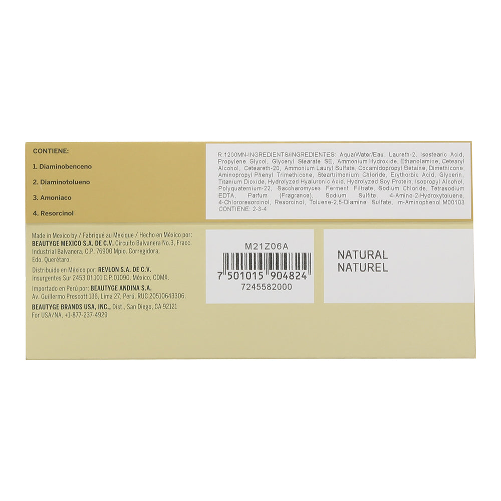 Revlon Revlonissimo Colorsmetique 1200MN Natural Hair Colour 60ml - Ingredients