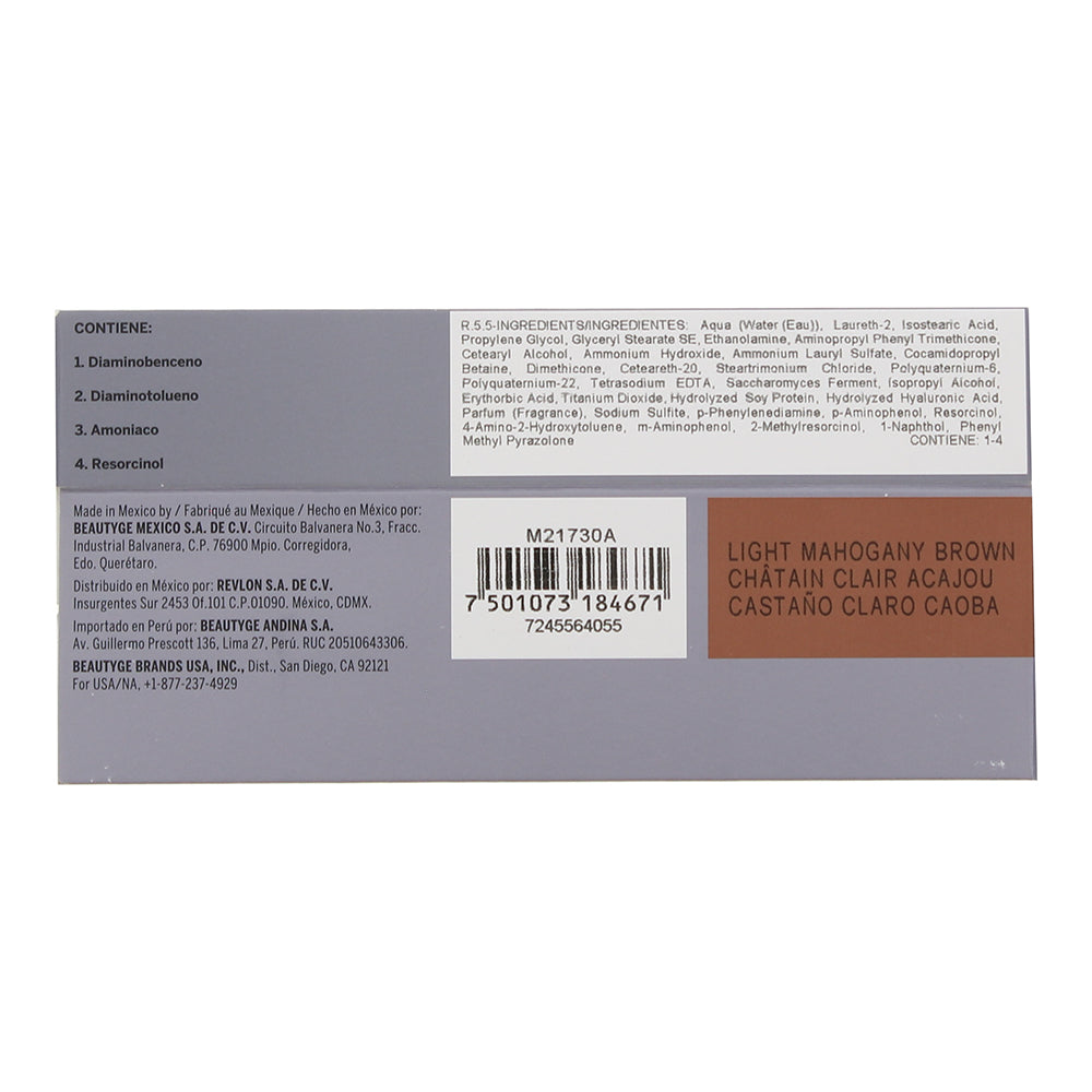 Revlon Revlonissimo Colorsmetique 5.5 Light Mahogany Brown Hair Colour 60ml