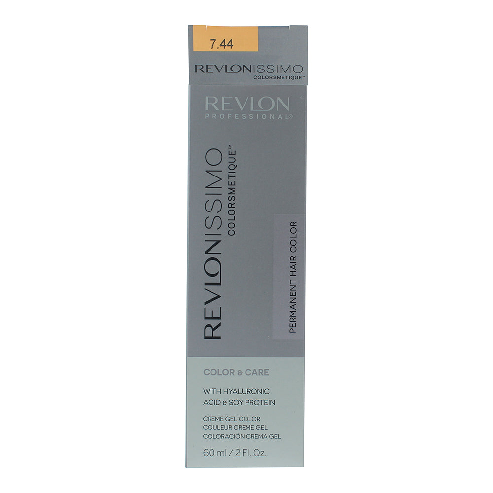 Revlon Revlonissimo Colorsmetique 7.44 Medium Intensive Copper Blonde Hair Colou - Box