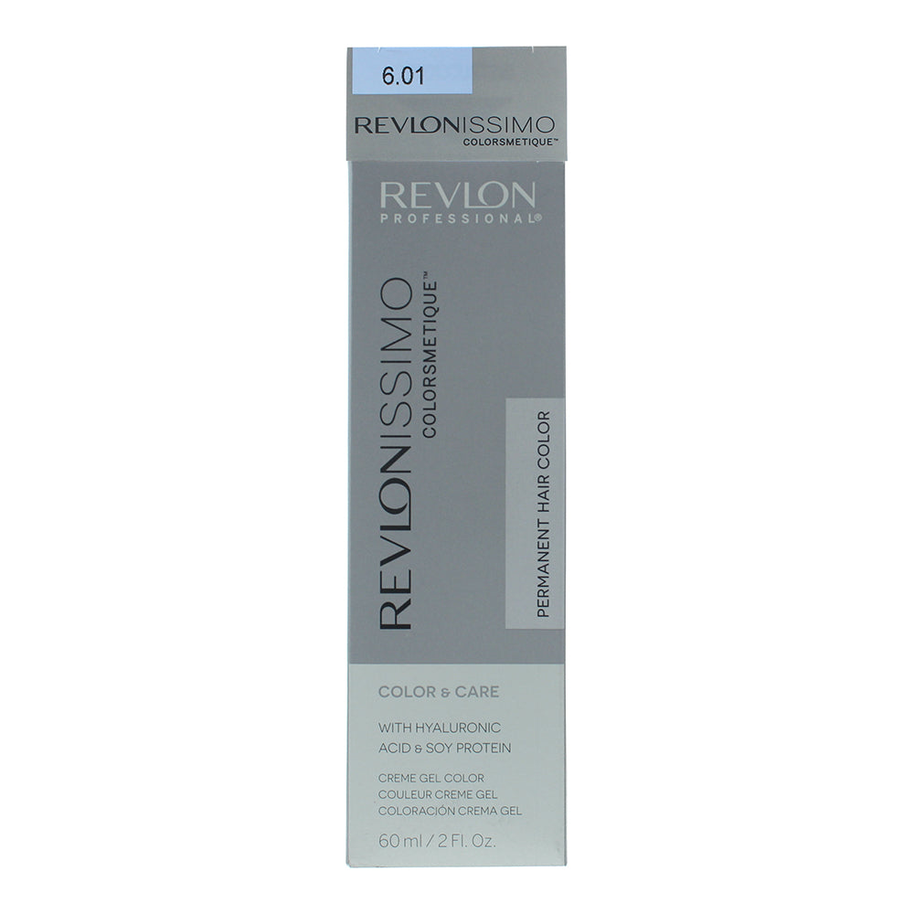 Revlon Revlonissimo Colorsmetique 6.01 Dark Natural Ash Blonde Hair Colour 60ml - Box