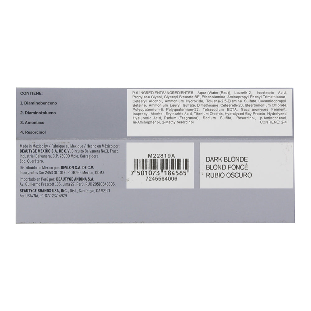 Revlon Revlonissimo Colorsmetique 6 Dark Blonde Hair Colour 60ml - Ingredients